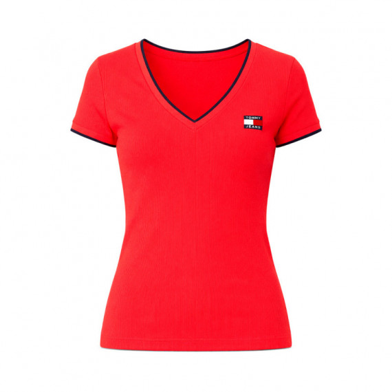 Camiseta Slim con Cuello en V  TOMMY HILFIGER