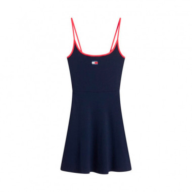 Vestido de tiras con logotipo