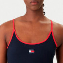 Vestido de tiras con logotipo