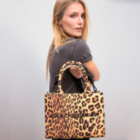 Bolso Mini Shopper Tejido Leopardo  LOLA CASADEMUNT