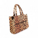 Bolso Mini Shopper Tejido Leopardo  LOLA CASADEMUNT