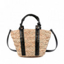 Bolso Mini Capazo Asa Logo Troquelado  LOLA CASADEMUNT