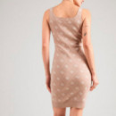 Vestido mini de mezcla de lana logotipo 4G