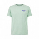 Camiseta con logo bordado