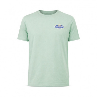 Camiseta con logo bordado