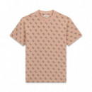 Camiseta con logo Jacquard