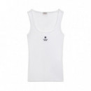 Top sin Mangas con Estrella Bordada Corte Slim  GUESS