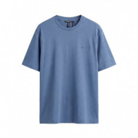 Camiseta de Cuello Redondo Super Slim Fit en Algodón Modal con Logotipo  ANTONY MORATO