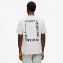 Camiseta con logotipo con efecto marco