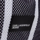 Bolso tote de malla a rayas