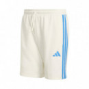 Shorts French Terry de 3 Bandas  ADIDAS