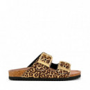 Sandalia Slofi de Piel Efecto Poni  COLORS OF CALIFORNIA