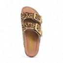 Sandalia Slofi de Piel Efecto Poni  COLORS OF CALIFORNIA