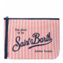 Neceser Aline Linen Stripes  SAINT BARTH