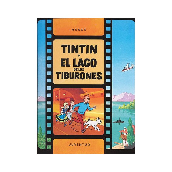 Tint�n y el lago de los tiburones (carton�)