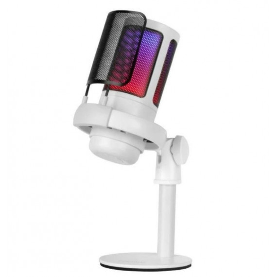 MARS GAMING Microfono Sobremesa USB 2.0 Blanco