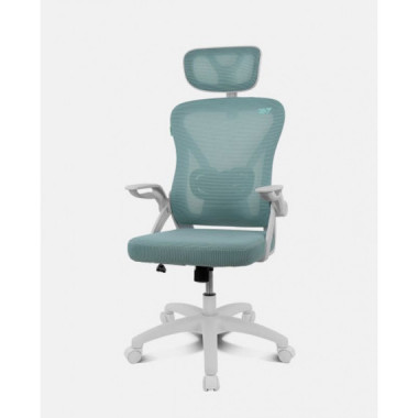 DRIFT Silla Gaming DRAIR35 Blanca/turquesa