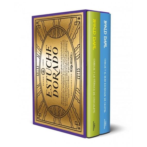 Estuche Dorado de Willy Wonka (contiene: Wonka y Charlie y la Fabrica de Chocol   2025