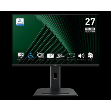 MSI Monitor Pro MP275PG 27 Negro HDMI/DP/VGA/1MS/100HZ