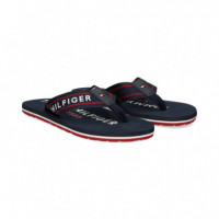 Fli Flop Cinta Th Azul  TOMMY HILFIGER