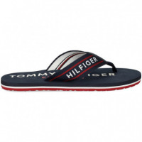 Fli Flop Cinta Th Azul  TOMMY HILFIGER