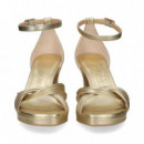 Sandalia Mil Tiras Anudadas Platino  UNISA