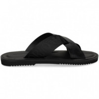 Pala Cruzada Piel+cinta Negro  EMPORIO ARMANI