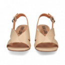 SANDALIA CERRADA 1 LADO PIEL BEIGE