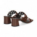 PALA 2 TIRAS CIRCULOS ANTE MARRON