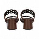 PALA 2 TIRAS CIRCULOS ANTE MARRON