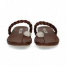 ESCLAVA TRENZA+ANILLO MARRON