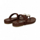 ESCLAVA TRENZA+ANILLO MARRON