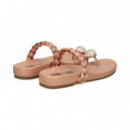 ESCLAVA TRENZA+ANILLO ROSA