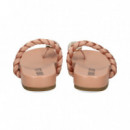 ESCLAVA TRENZA+ANILLO ROSA