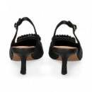 SIN TALON APLIQUE RAFIA NEGRO