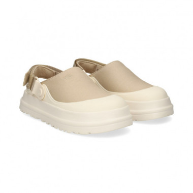 ZUECO TIRA ATRAS GOMA+ANVAS BEIGE