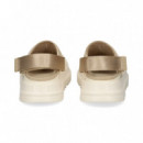 ZUECO TIRA ATRAS GOMA+ANVAS BEIGE