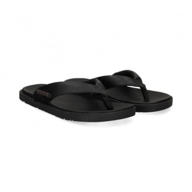 FLIP FLOP PIEL NEGRO
