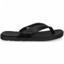 FLIP FLOP PIEL NEGRO