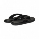 FLIP FLOP PIEL NEGRO