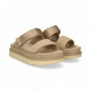 SANDALIA 2 TIRAS SERRAJE BEIGE