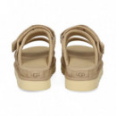 SANDALIA 2 TIRAS SERRAJE BEIGE