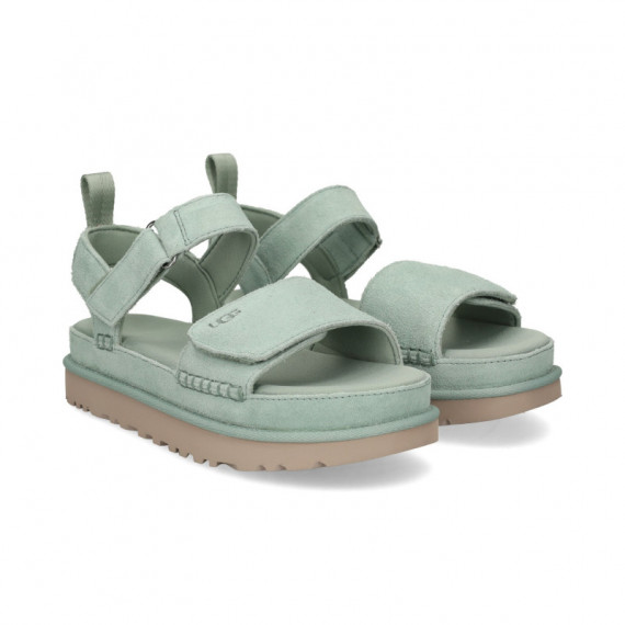 SANDALIA VELCROS SERRAJE VERDE
