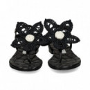 ESCLAVA FLOR GANCHILLO PIEL NEGRO