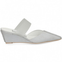 Mule Costura + Tira Vinilo Gris  RAS