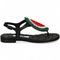 Esclava Sandia Ganchillo Piel Negro  RAS