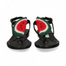 ESCLAVA SANDIA GANCHILLO PIEL NEGRO