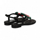 ESCLAVA SANDIA GANCHILLO PIEL NEGRO