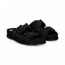 PALA 2 HEBILLAS RAFIA NEGRO