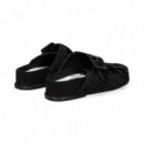 PALA 2 HEBILLAS RAFIA NEGRO